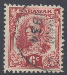 Sarawak Scott 99 - SG96, 1932 Sir Charles Vyner Brooke 6c used