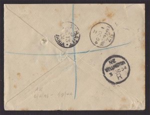 New Zealand 1904 Registered mail - RARE