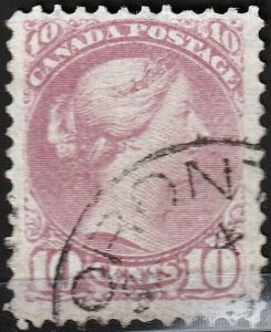 Canada Small Queen #40a Magenta, F-VF   (Ref 130)