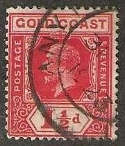 Gold Coast 85, used.  1922.  (G220)