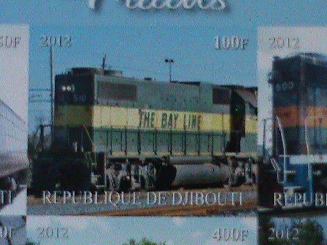 ​DJIBOUTI-2012-CLASSIC & MODEN TRAINS IMPERF-MNH S/S-VF WE SHIP TO WORLDWIDE