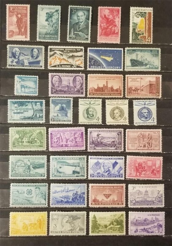 US Vintage Postage Stamp Collecting Lot MNH OG Mint Never Hinged z5249 