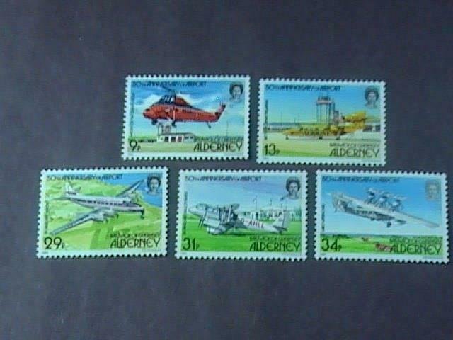 ALDERNEY # 18-22-MINT/NEVER HINGED--- COMPLETE SET------1985