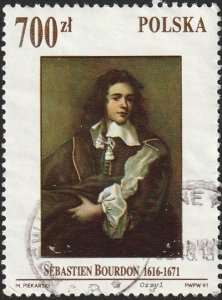 Poland #3070 1992 700zl Sebastian Bourdon Painting USED-VG-H.