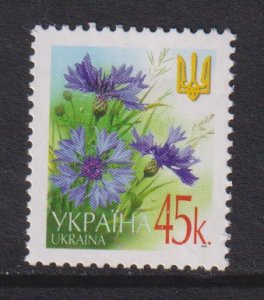 Ukraine  #467  MNH  2002  flowers  45k