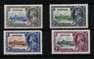 Nyasaland 1935 Silver Jubilee mint LHM SG123-126 WS45804