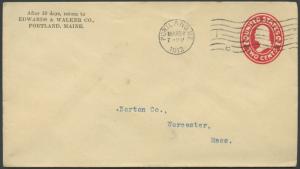 United States, Maine, Postal Stationery