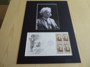 Mark Twain photograph and 1972 Tom Sawyer USA FDC