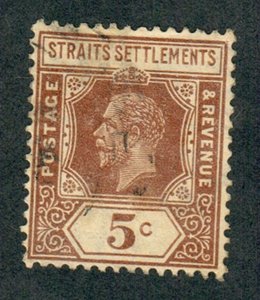 Straits Settlement #187 used single