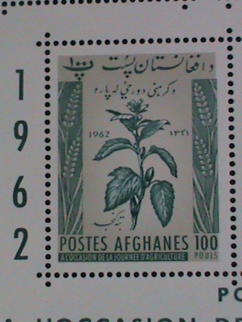 ​AFGHANESTAN- 1962 AGRICULTURE DAY MNH  S/S VERY FINE WE SHIP TO WORLDWIDE.