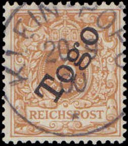 Togo #1, Incomplete Set, 1897, Used