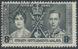 Straits Settlements    SC# 236   Used   Coronation see details & scans