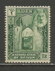 Aden-Kathiri    #9  MH  (1942)  c.v. $7.00