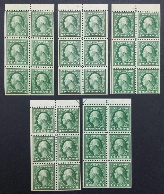 MOMEN: US #462a 5 POSITIONS BOOKLET MINT OG NH $80++ #20808