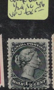 Canada Larga QV Half Cents SG 46 VFU (2eim)