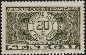 Senegal, #J24  Mint Hinged From 1935