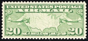 C9, Mint Superb NH 20¢ Post Office Fresh Stamp * Stuart Katz