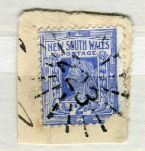 NEW SOUTH WALES; 1890s early classic QV issue POSTMARK PIECE