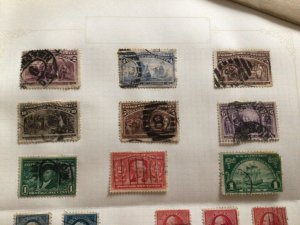 United States early used stamps on folded page A11611