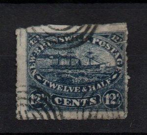 New Brunswick 1860 12C Steamer Fine Used SG18 WS34563