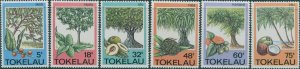 Tokelau 1985 SG118-123 Trees and Fruit set MNH