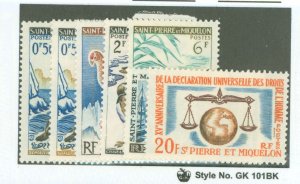 St. Pierre & Miquelon #362-6/368 Unused Single (Complete Set)