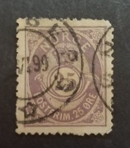 NORWAY Scott 45 Used Stamp T4714
