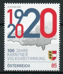 Austria Historical Events 2020 MNH Carinthian Plebiscite Military & War 1v Set