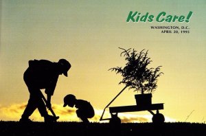 USPS First Day of Issue Ceremony Program #2954a Kids Care Earth Day FDOI 1995