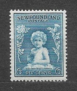 CANADA-NEWFOUNDLAND-1932,Sc#192, MLH, VF, PRINCESS ELIZABETH Perf:13.5x13.5.