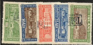 Iceland, Scott #144-48, Used Set