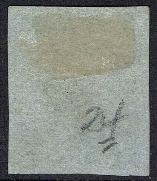 NEW SOUTH WALES 1851 QV LAUREATE 2D NO WMK USED IMPERF