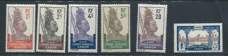 Gabon 33-6, 8. See desc.  2018 CV $27.25