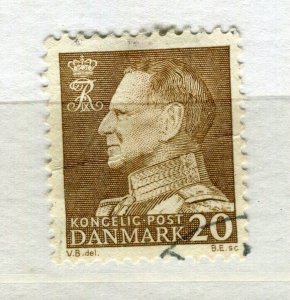 DENMARK; 1961 early King Frederik IX issue fine used 20ore. value
