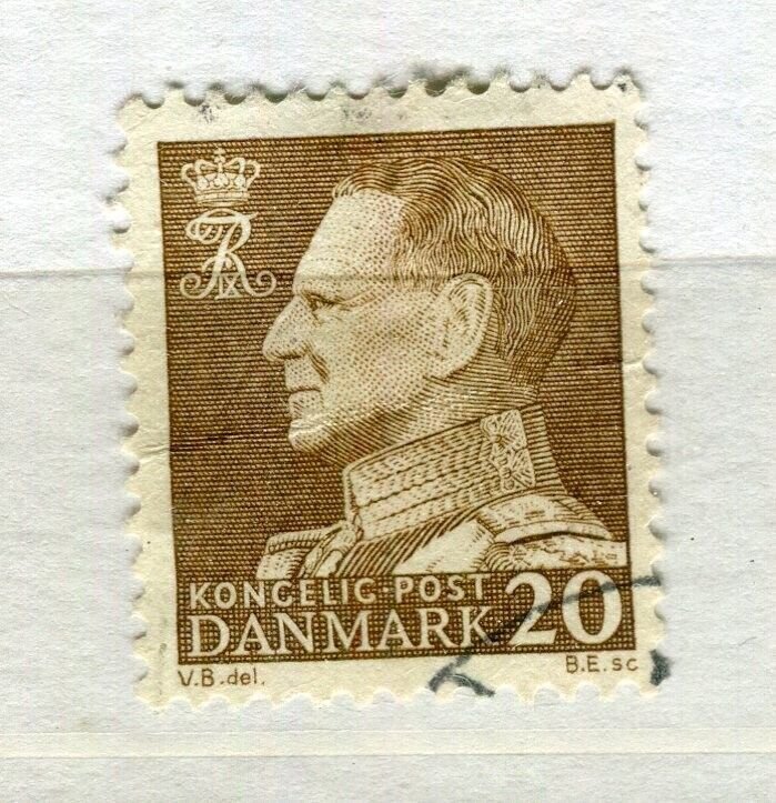 DENMARK; 1961 early King Frederik IX issue fine used 20ore. value
