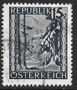 Austria 462: 15g Burg Forchtenstein (Burgenland), used, F-VF