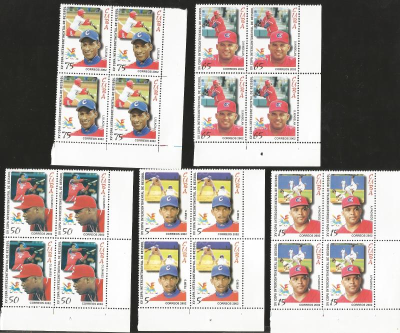 J) 2002 CUBA-CARIBE, XV INTERNATIONAL BASEBALL CUP, A.ACHECO, O.LINARES