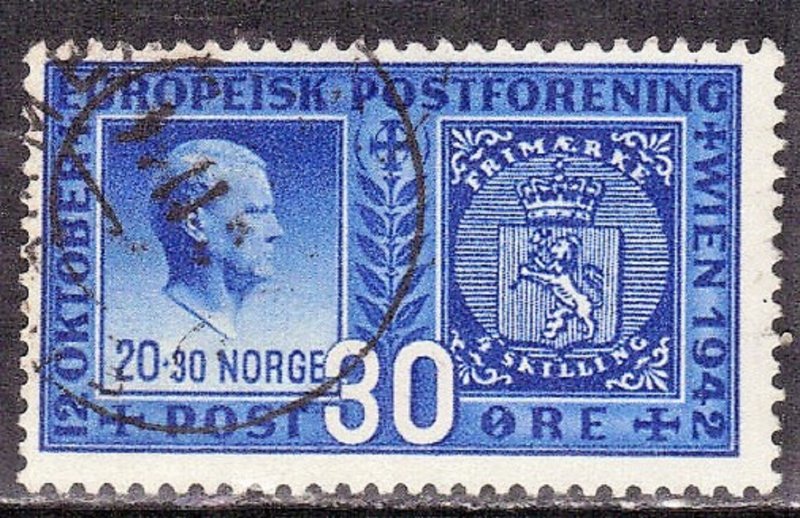 NORWAY SC# 254 *USED* 30o  1942  SEE SCAN