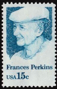 Scott 1821  15¢ Frances Perkins Single, MNH