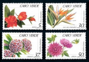 1993 Cabo Verde 667-670 Flowers 5,00 €