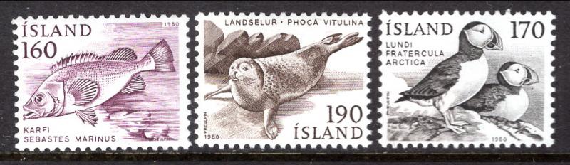 Iceland 534-536 Animals MNH VF