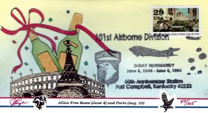 Pugh Designed/Painted Allies Free Rome FDC...97of 105 created!
