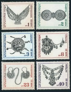 Bulgaria 2068-2073, MNH. Michel 2206-2221. 14th-19th Century Jewelry, 1972. 