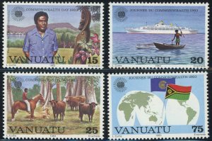 Vanuatu #349-352 Commonwealth Day Postage Stamps 1983 Mint LH