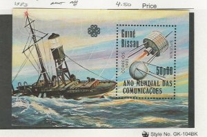 Guinea Bissau, Postage Stamp, #472 Mint NH, 1983 Ship Space