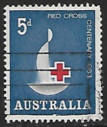 Australia #  354 - Red Cross Centenary - Used....(GR3)