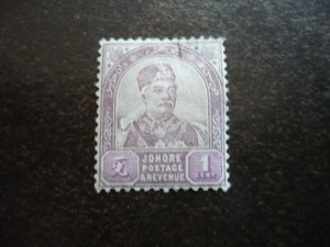 Stamps - Johore - Scott# 18 - Mint Hinged Part Set of 1 Stamp
