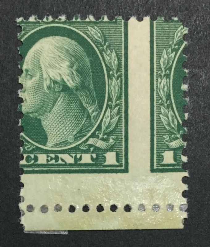 MOMEN: US #498 VAR. MISPERF FREAK MINT OG H #25093