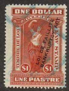 Canada Revenue Quebec Law Stamp QL104 Used