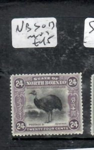 NORTH BORNEO 24C BIRD  SG 176  MOG  P0320H